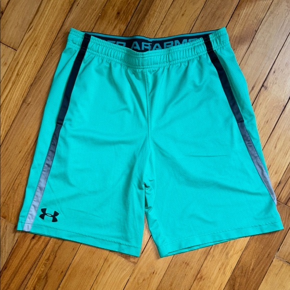Under Armour Green Athletic Shorts - Picture 1 of 3